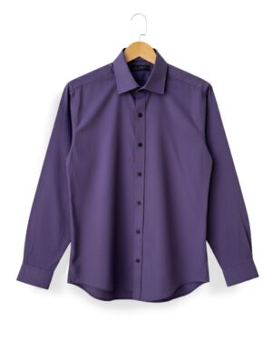 Premium solid purple formal shirt for men - FS250728