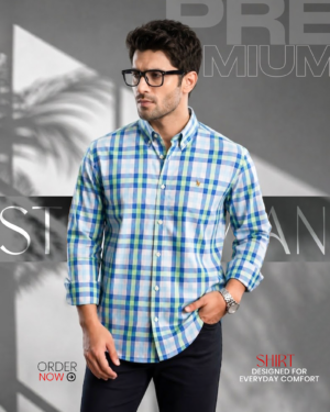The Prestige Gold-Line Plaid Cotton Shirt