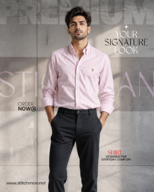 Men’s Essential Multi-Stripe Cotton Oxford Shirt